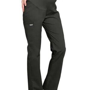 NWT‎ Cherokee Workwear Maternity Sz L Straight Leg Pant Dark Navy (AA2)